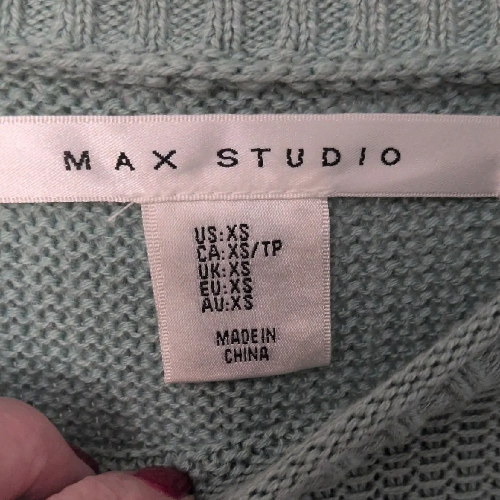 Max Studio Sage Green Knit Sweater